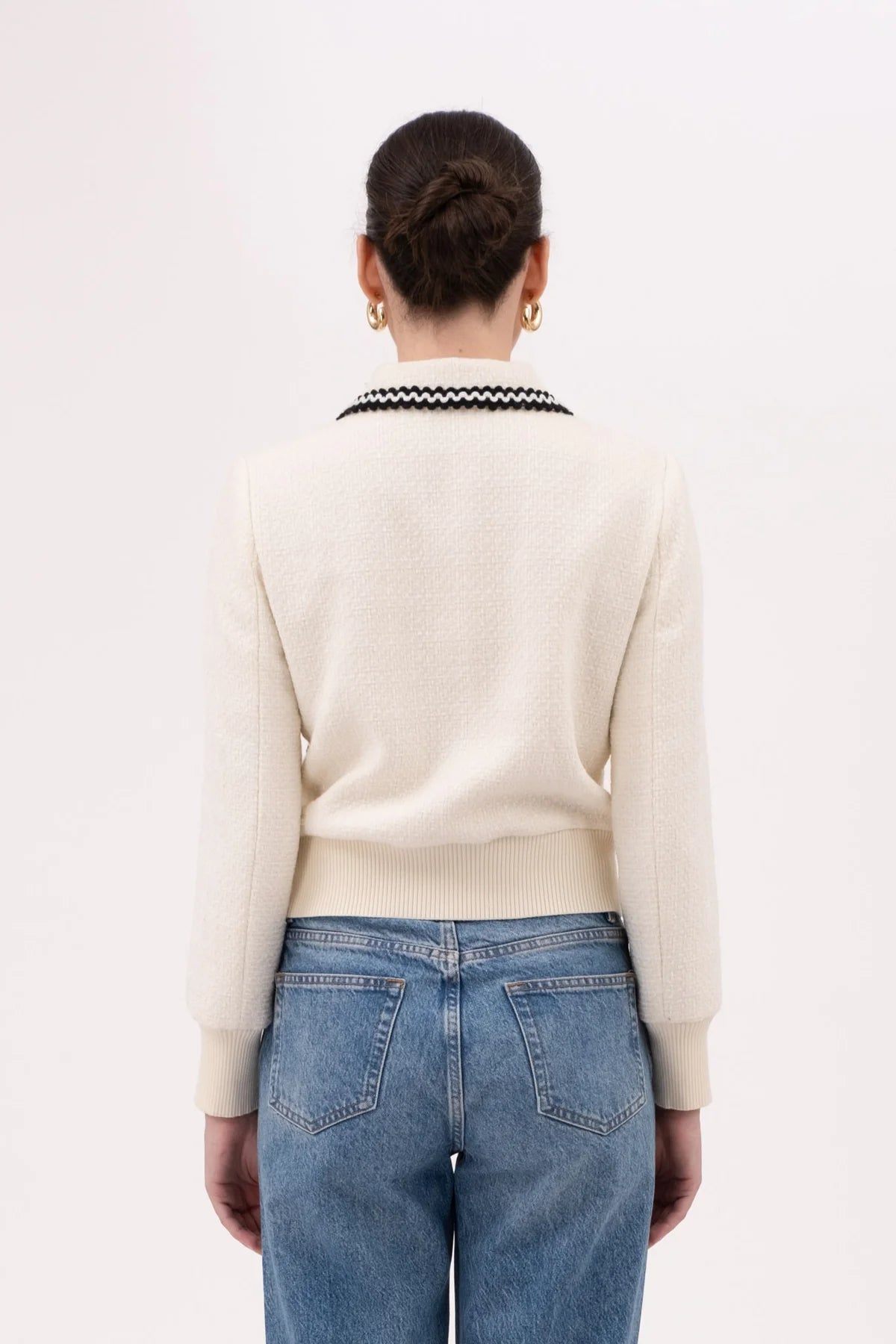 Jackie Contrast Collar Jacket