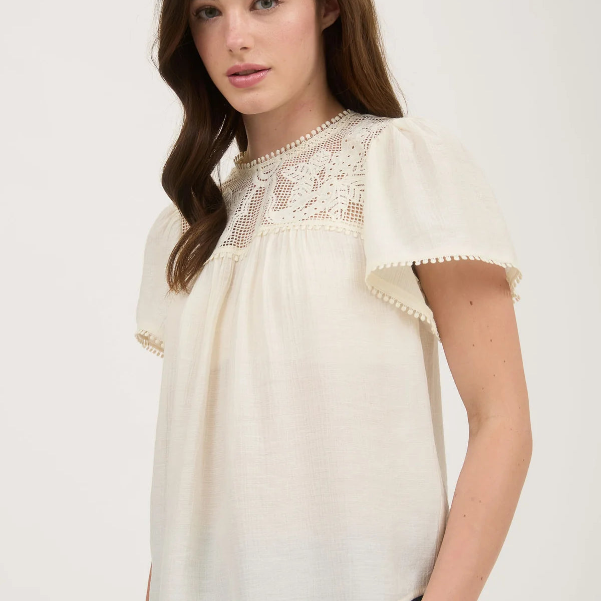 The Saffron Lace Top