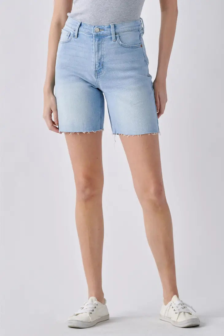 High Rise Bermuda Shorts