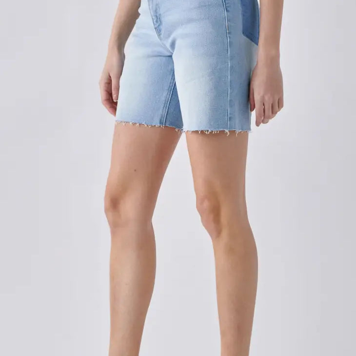 High Rise Bermuda Shorts