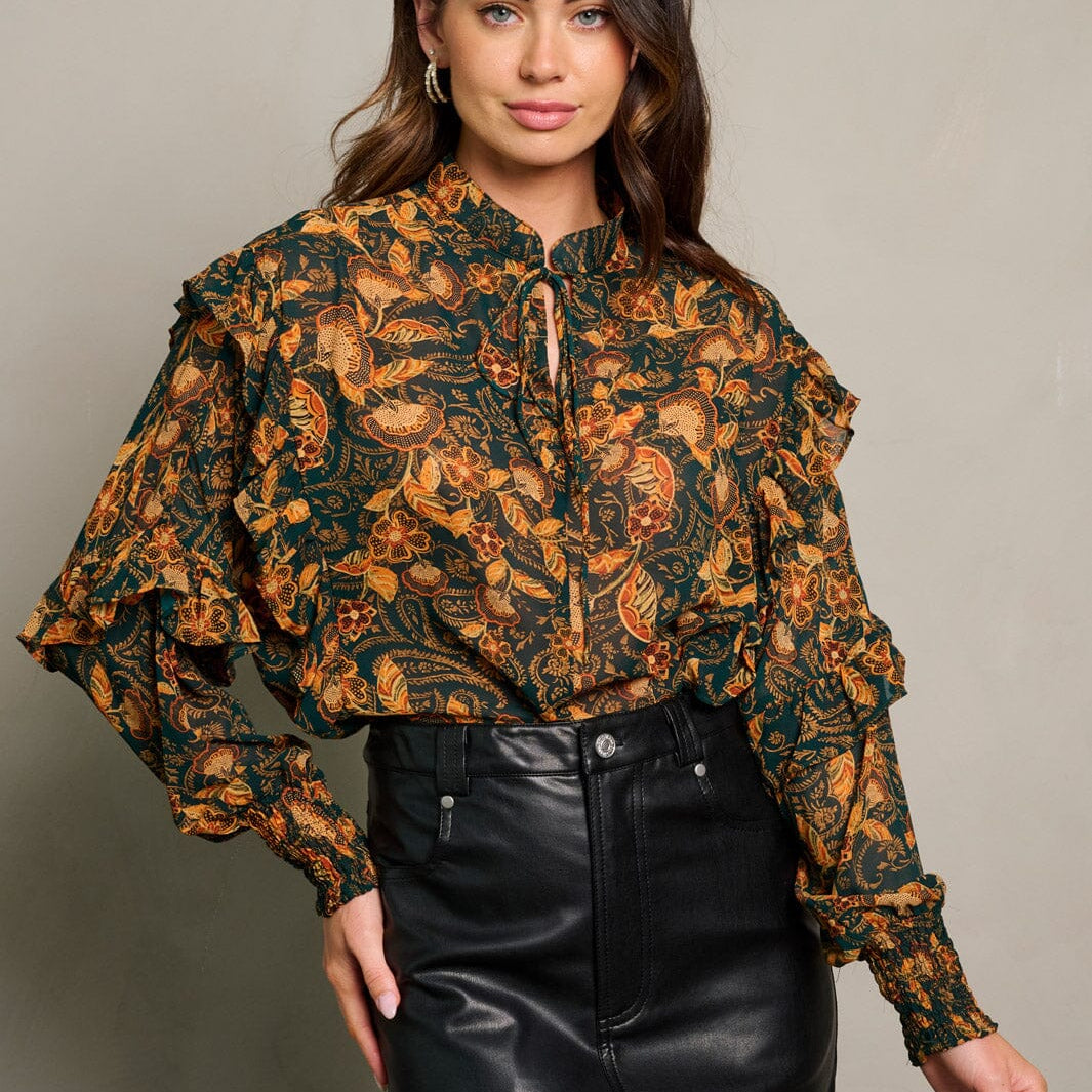 Francesca Ruffle Blouse