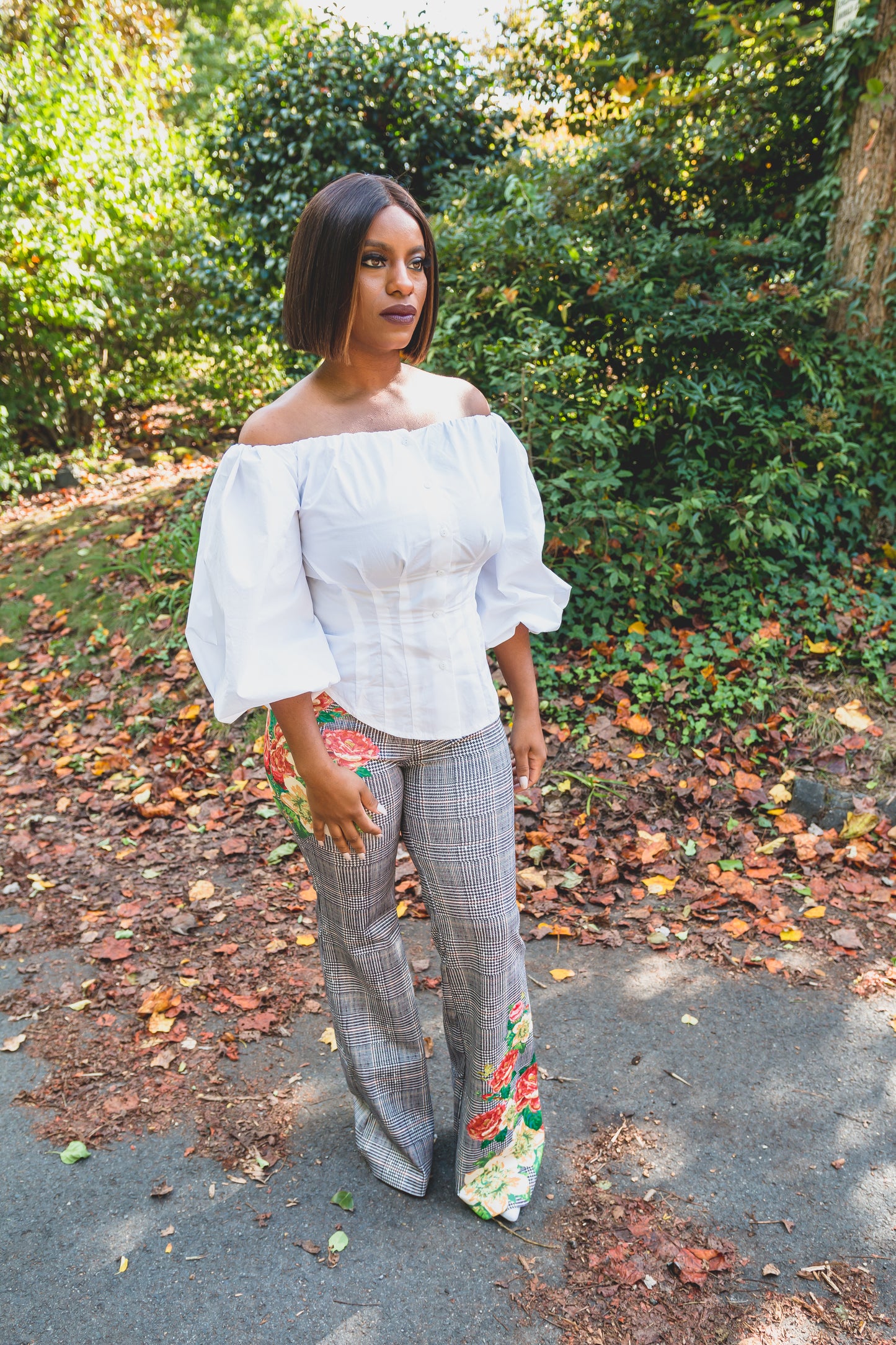 Floral Flare Pants