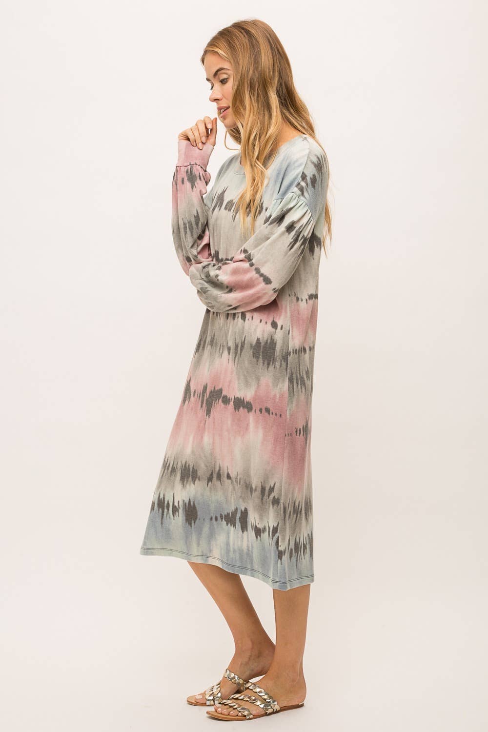 Tie Dye Blue Dress