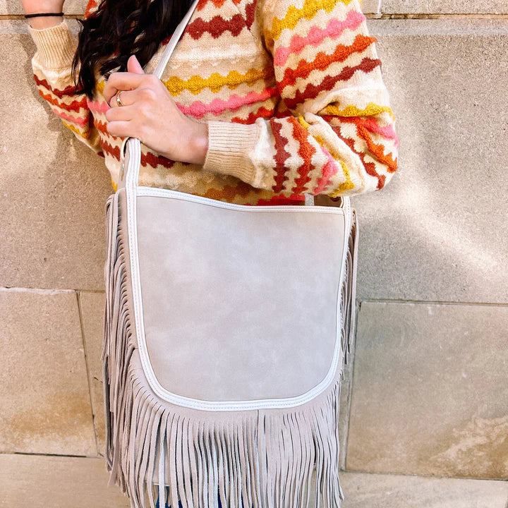 Sawyer Leather Bag with Fringe