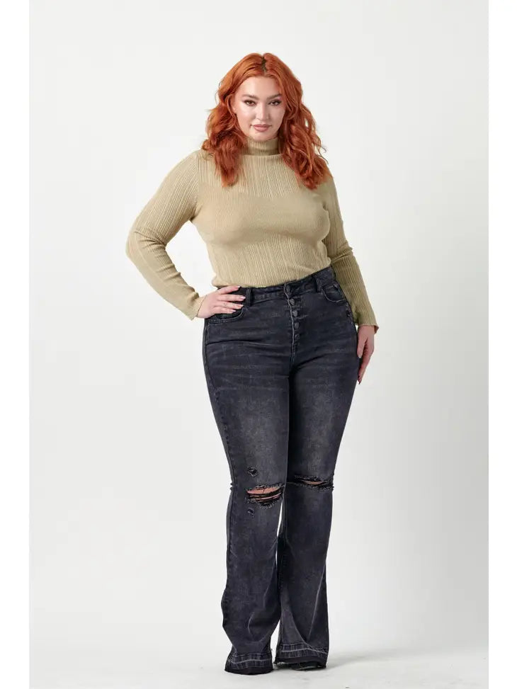Cello Black Distressed Jeans