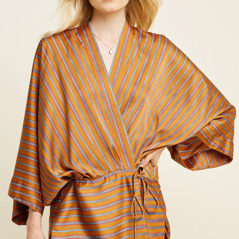 Women's Striped Kimono