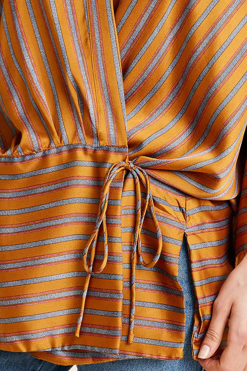 Women's Striped Kimono