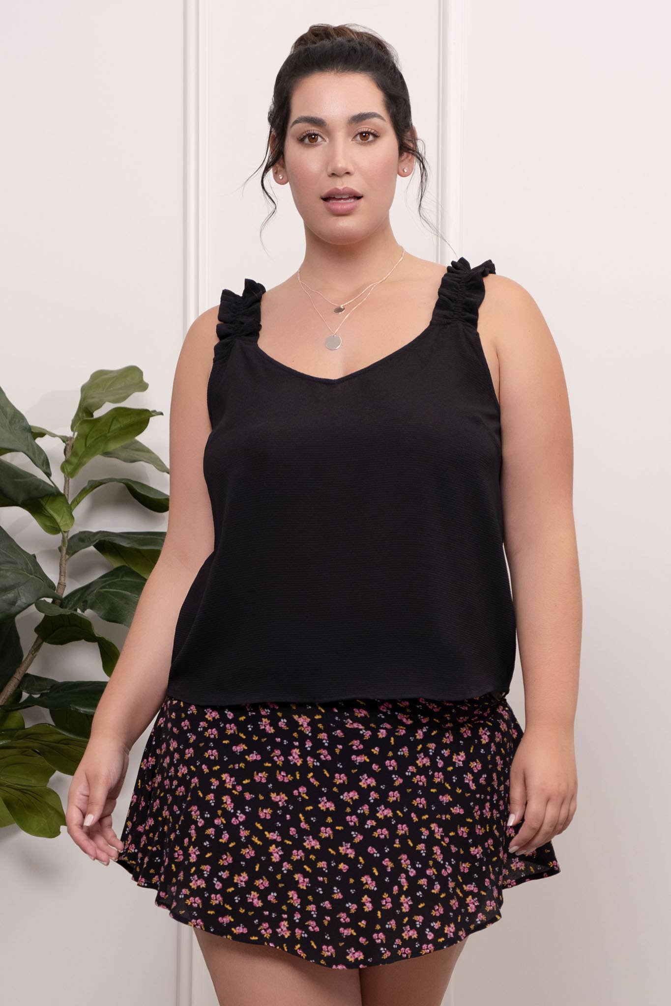 Ruffle strap top