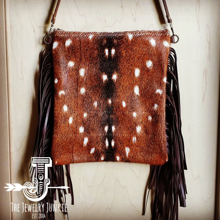 Lucchese | Mini Axis Fringe Bag :: Axis Brown