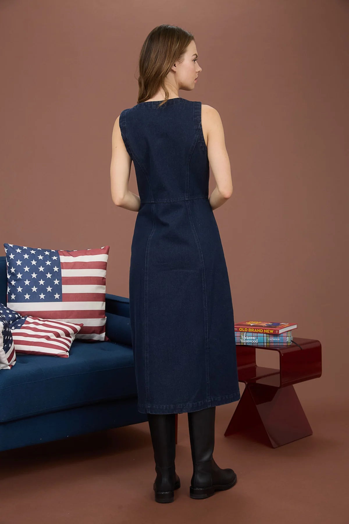 The Nyra Denim Midi