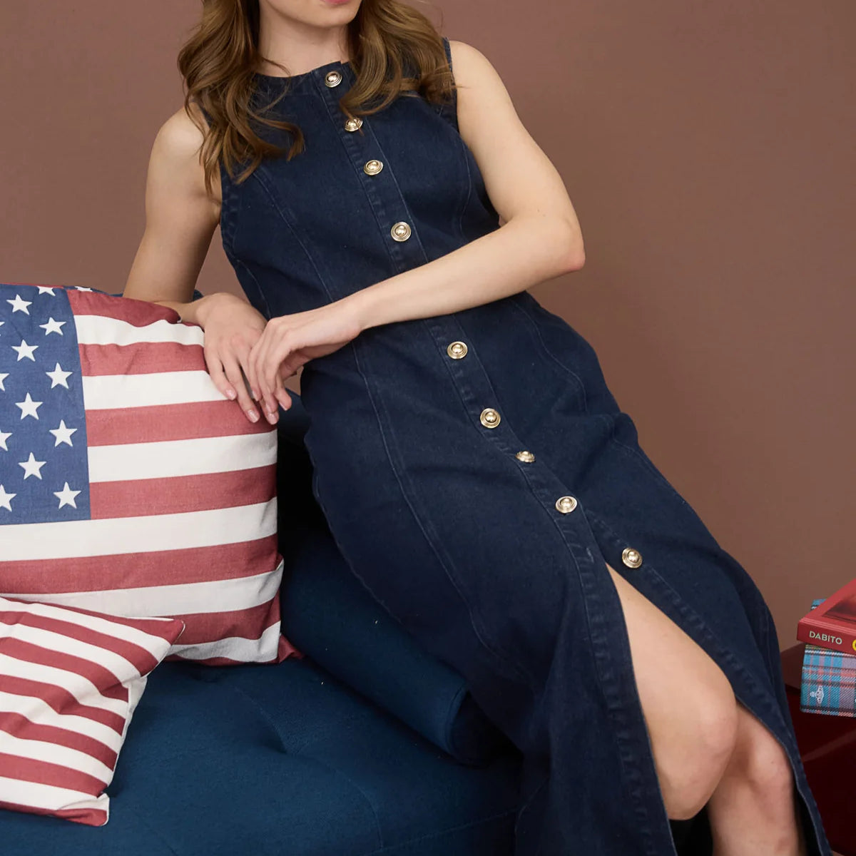 The Nyra Denim Midi
