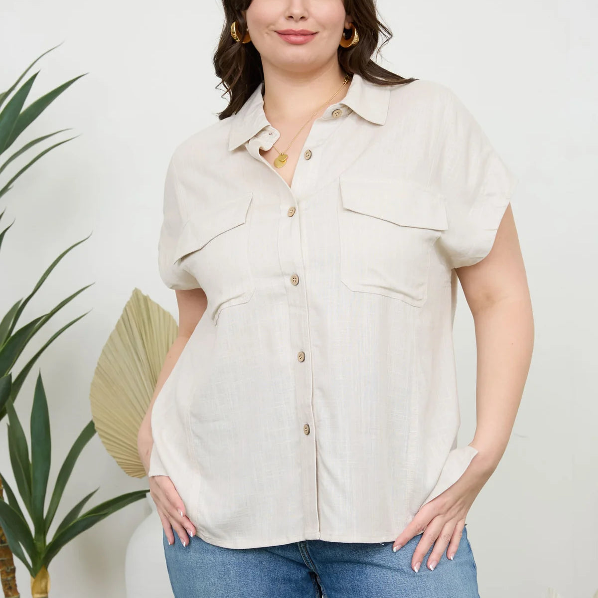 Driftwood Button-Up
