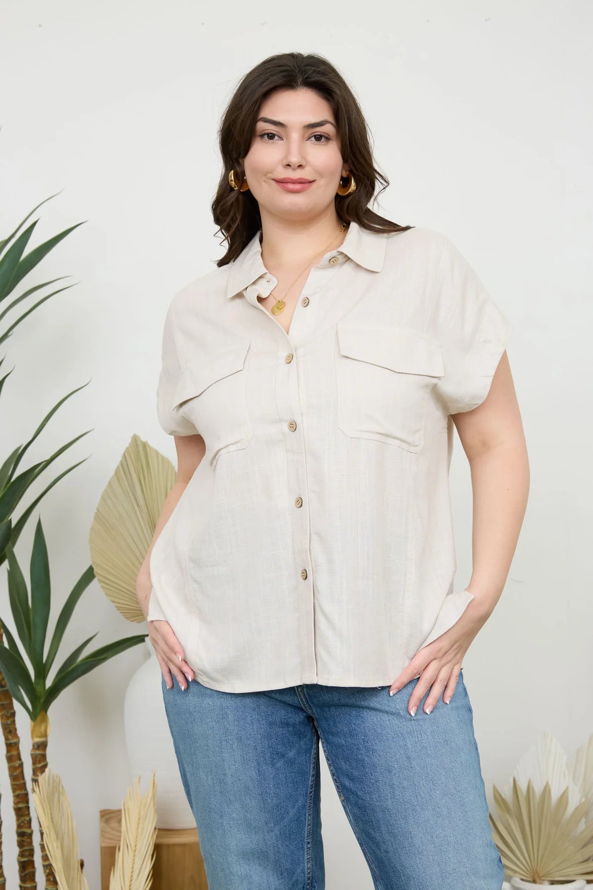 Driftwood Button-Up