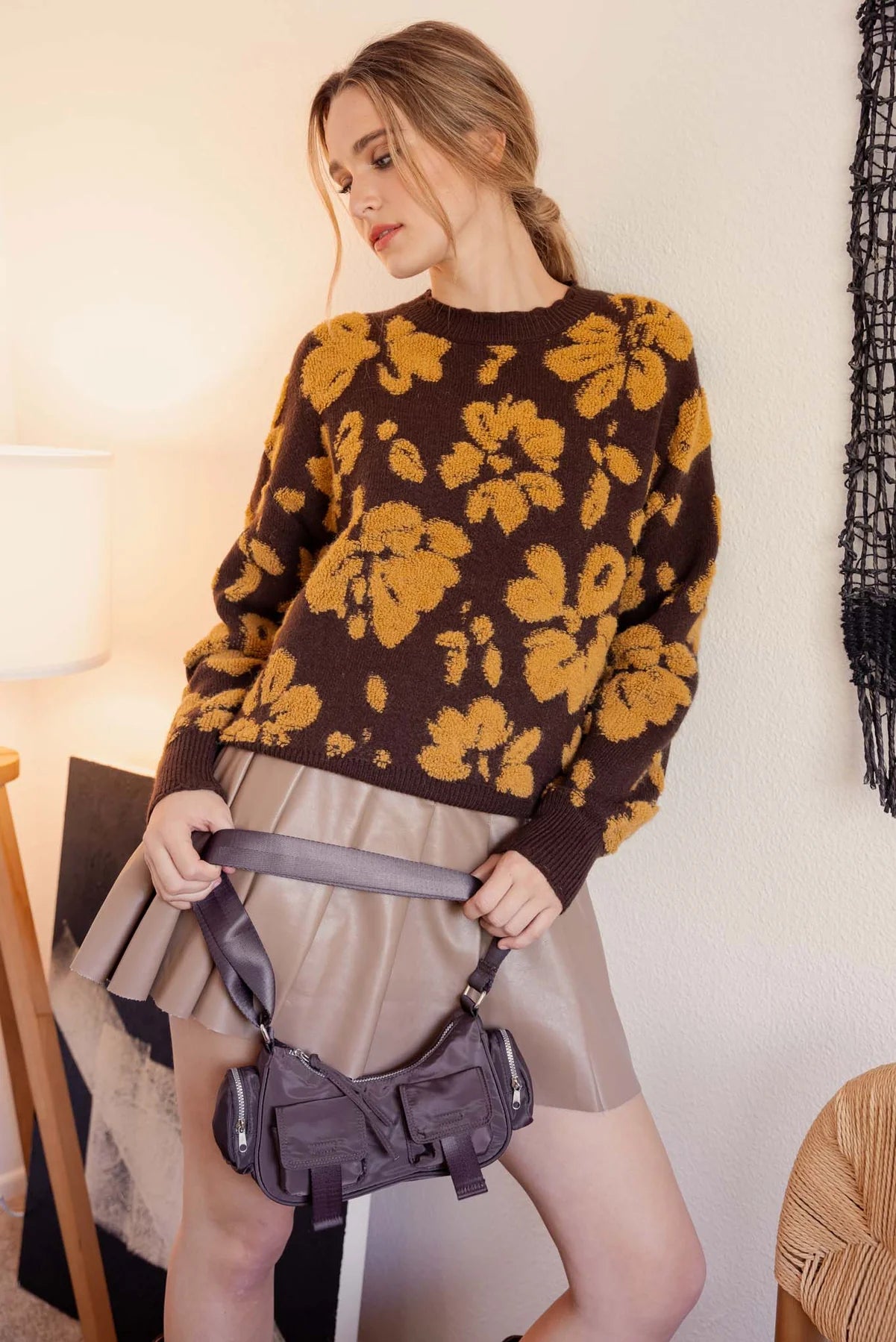 Sienna Floral Crewneck Sweater