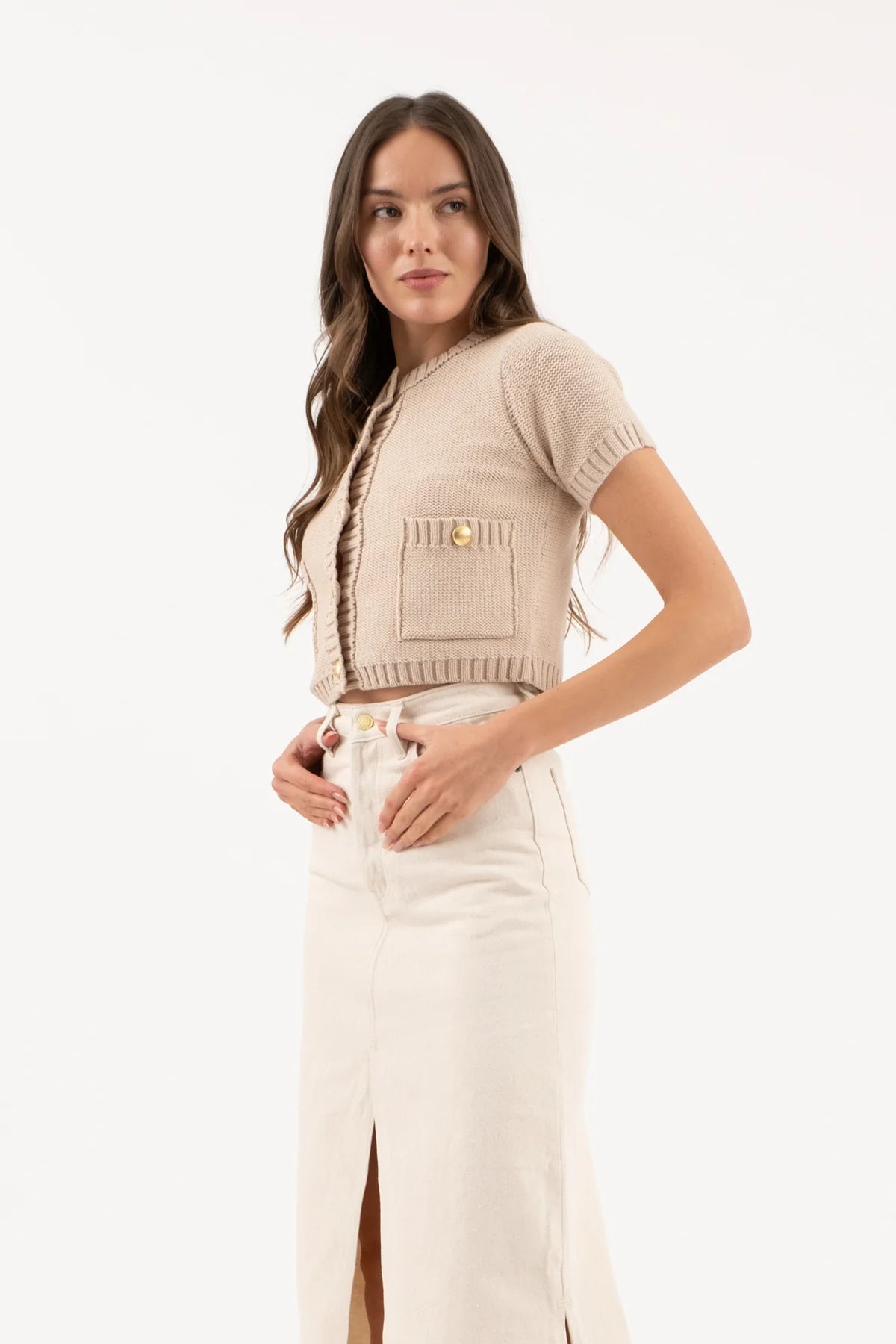 Solstice Crop Cardigan