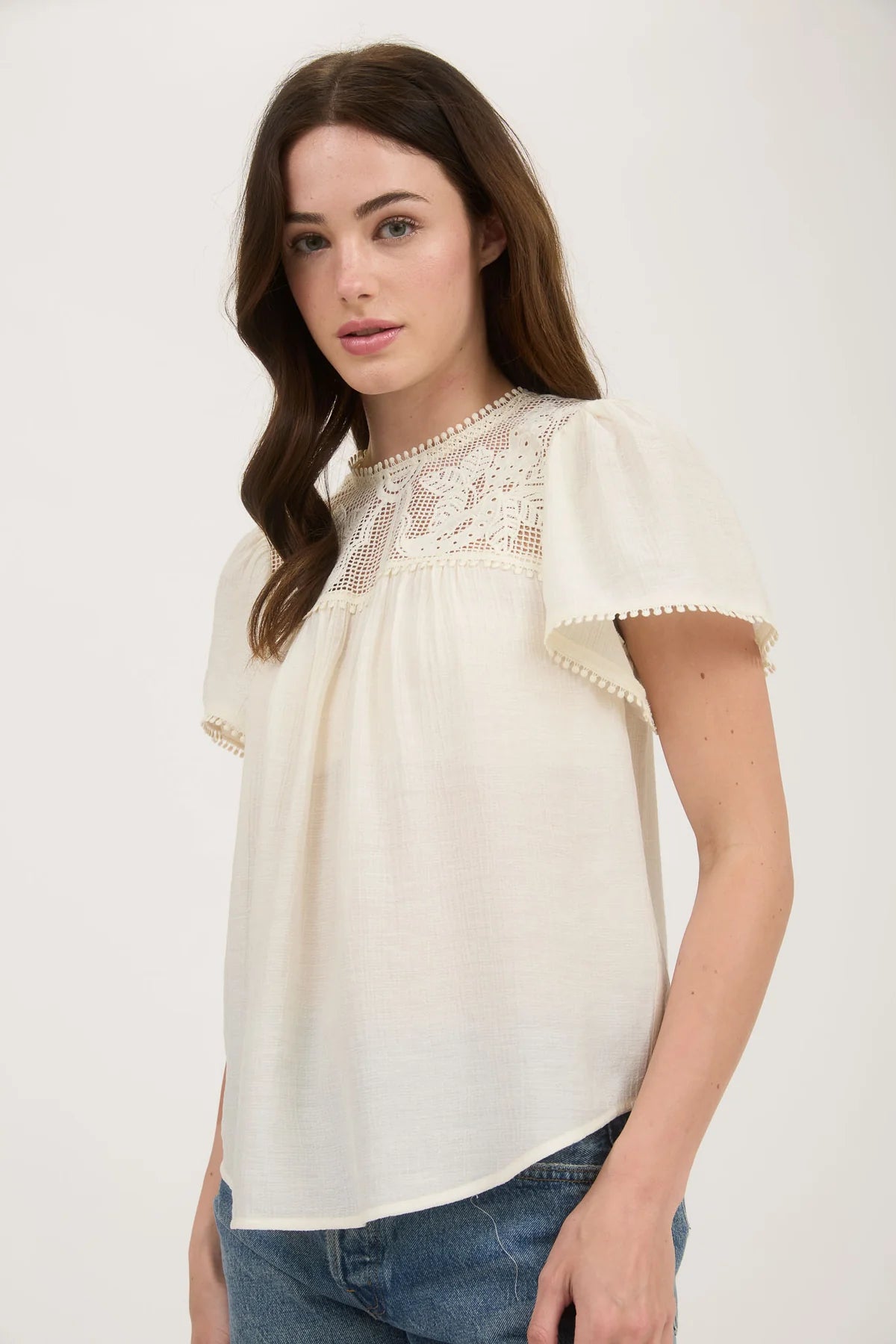 The Saffron Lace Top