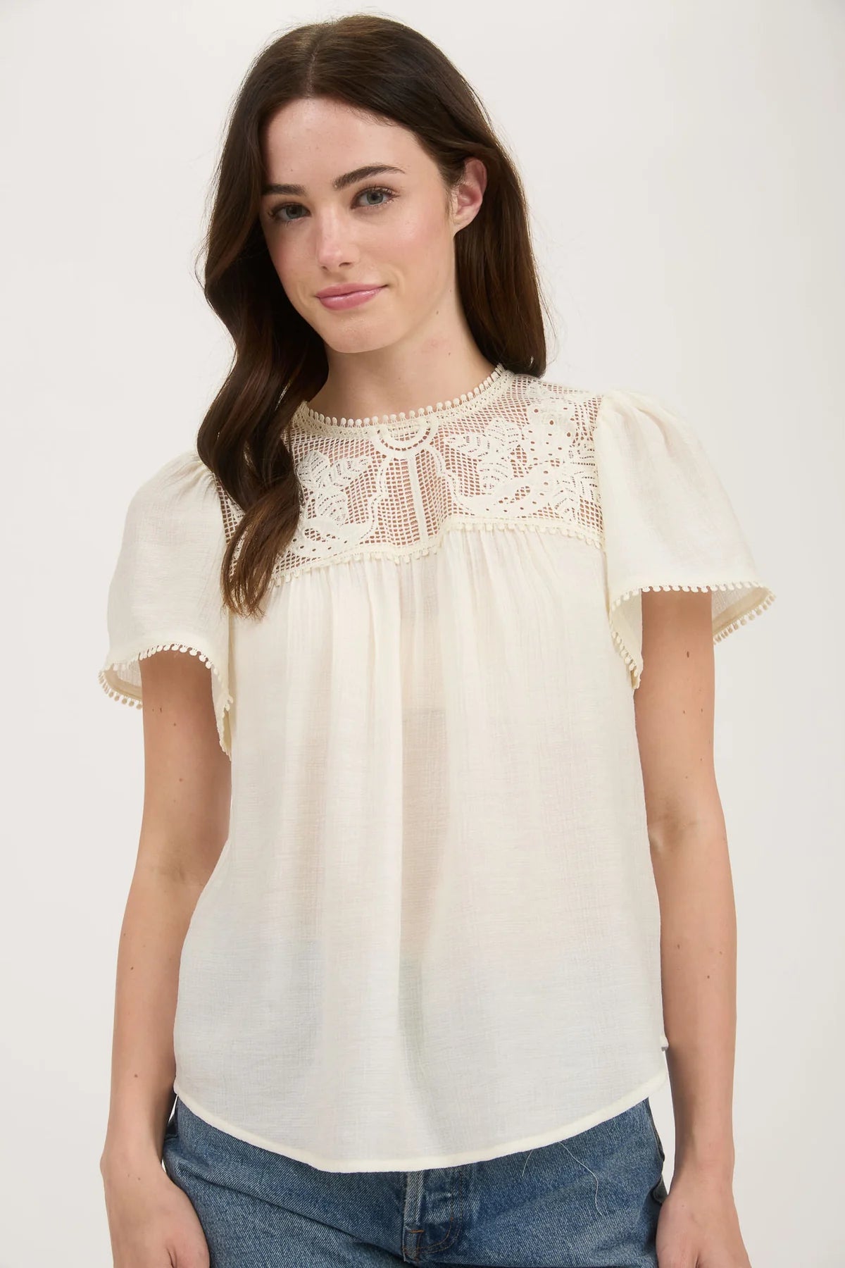 The Saffron Lace Top