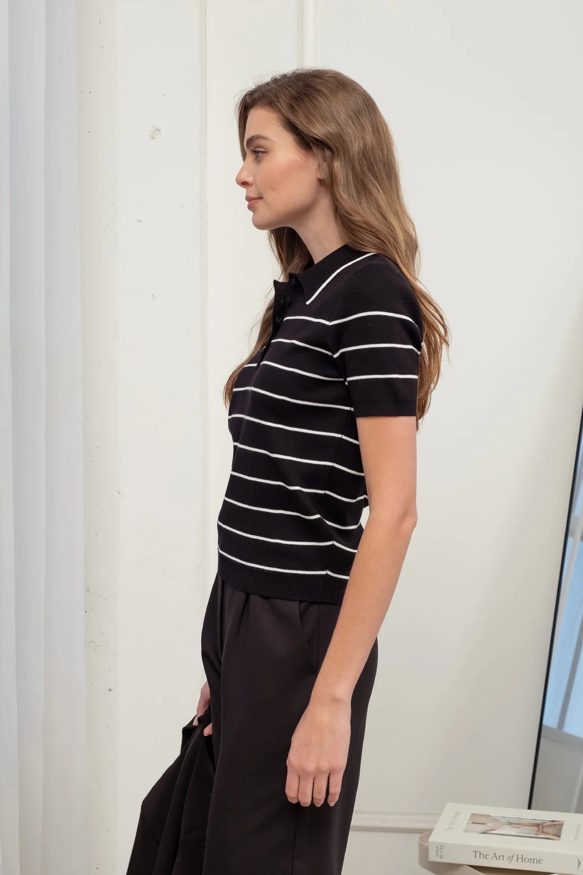 The Workshop Striped Polo