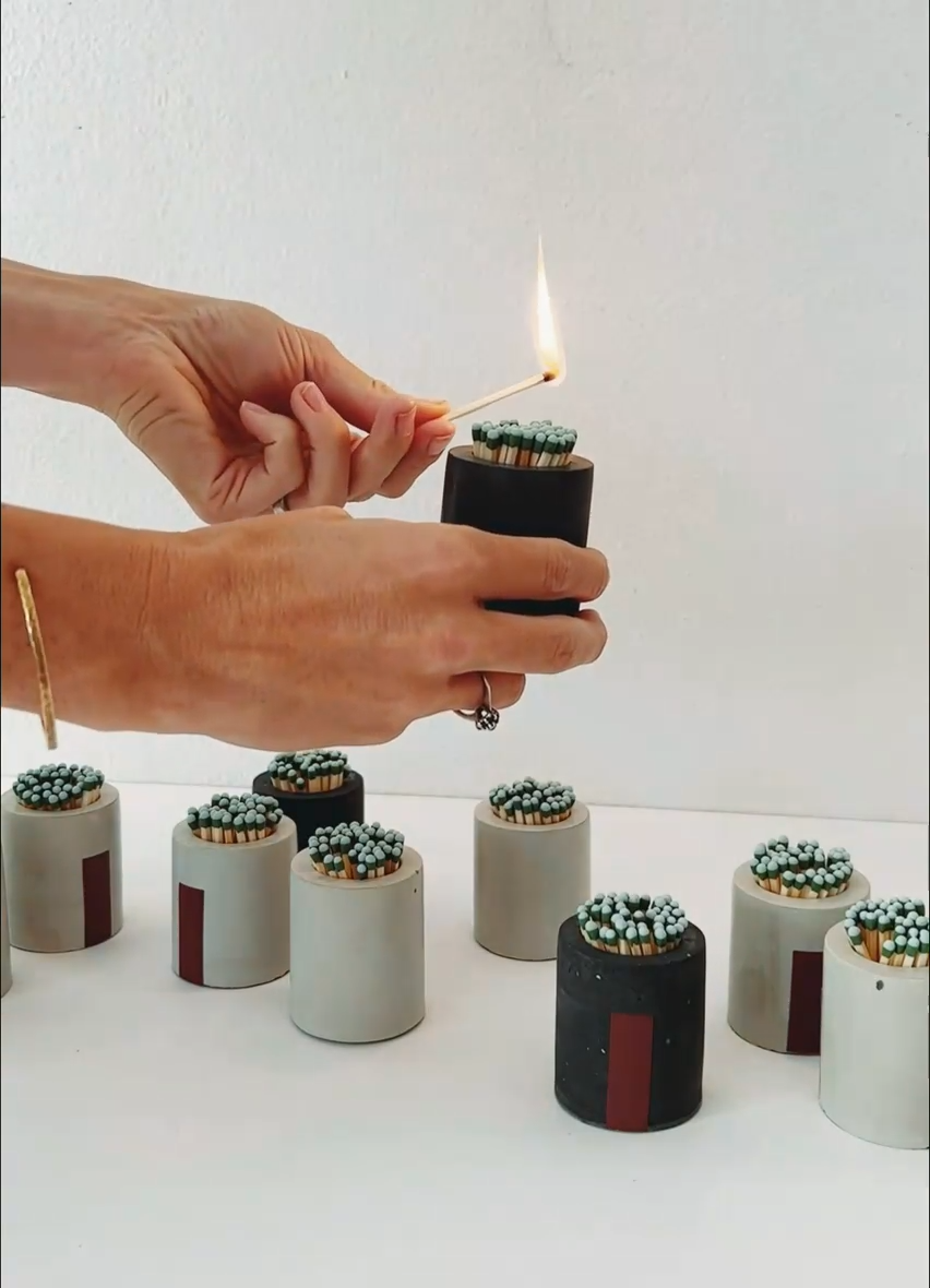 Concrete Match Holder | Match Striker