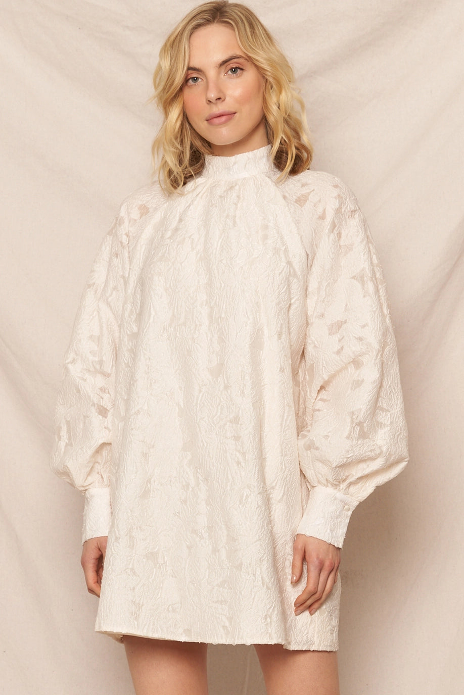 The Elara Mock Neck Dress