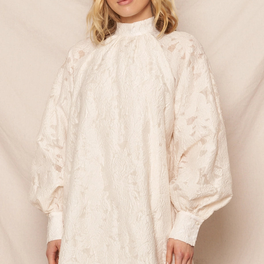 The Elara Mock Neck Dress