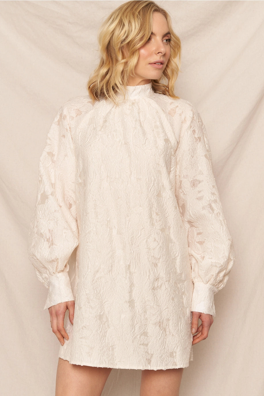 The Elara Mock Neck Dress