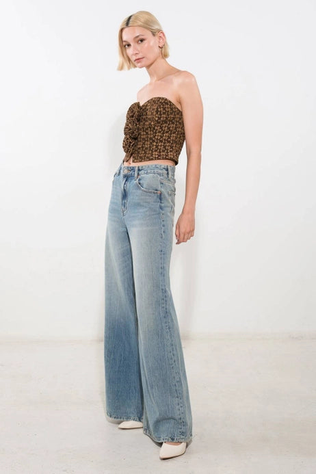 Naomi Textured Woven Tube Top