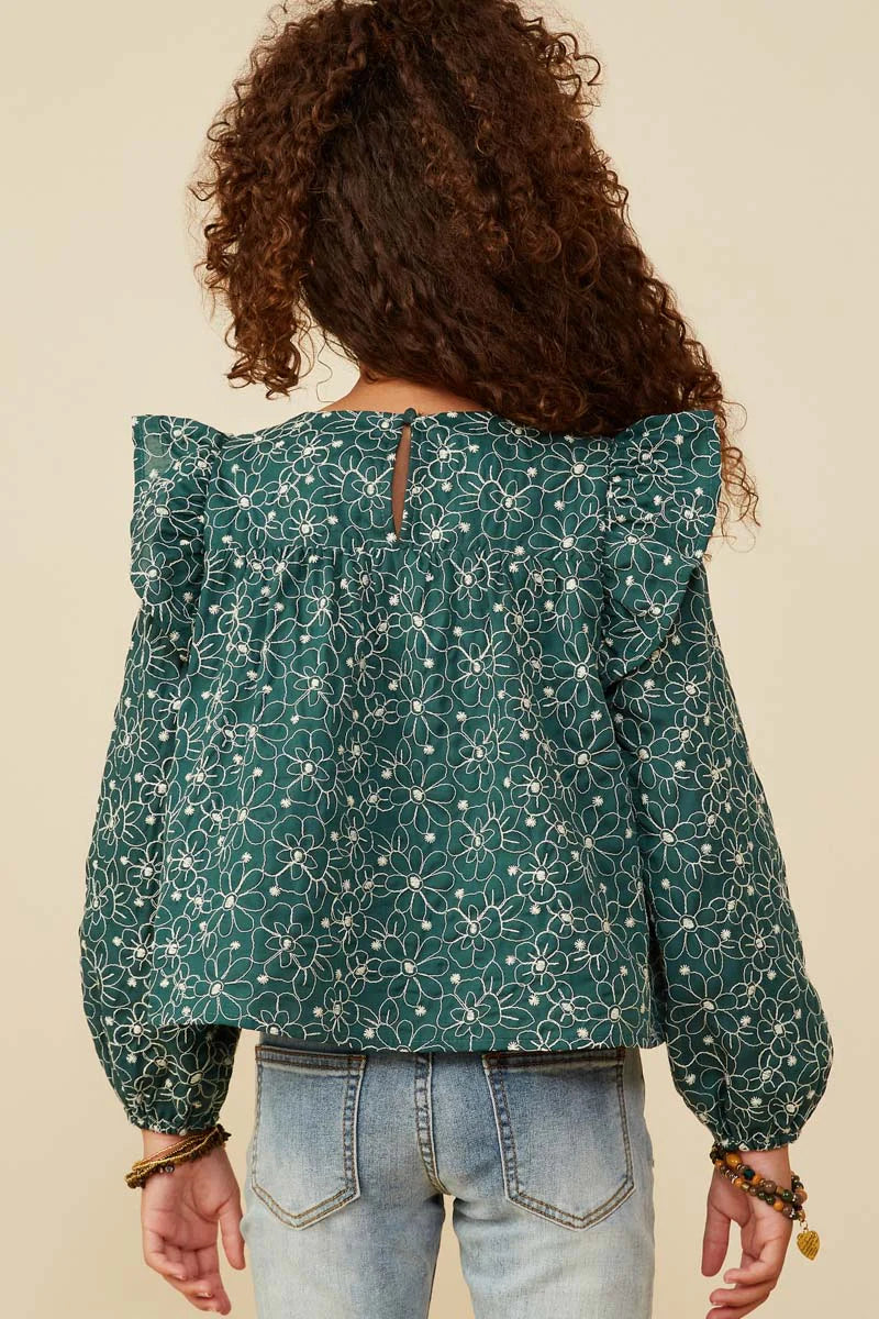 Amiya Floral Embroidered Top