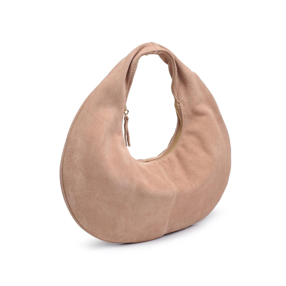 Farrah Genuine Suede Leather Hobo