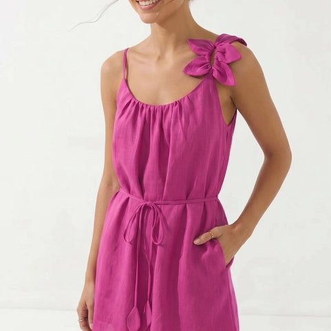 The Petaline Linen Mini