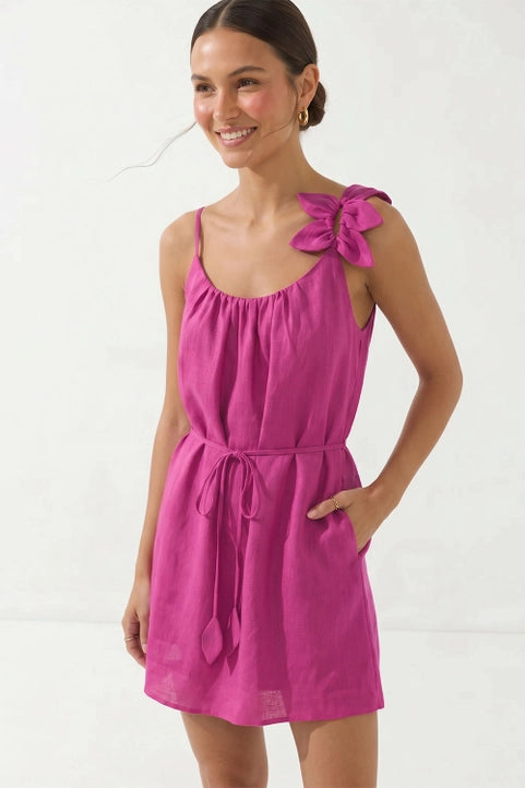 The Petaline Linen Mini