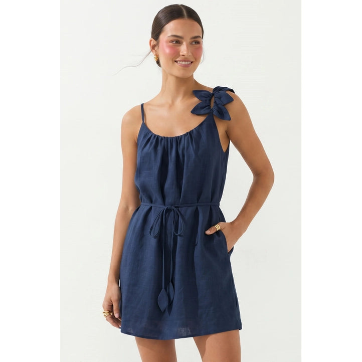 The Petaline Linen Mini