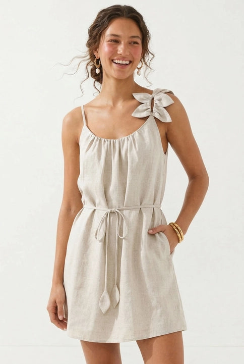 The Petaline Linen Mini