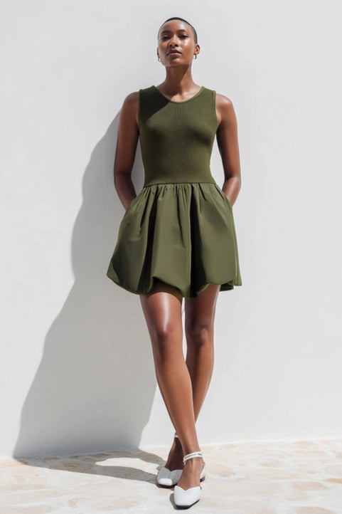 The Aria Bubble Hem Mini
