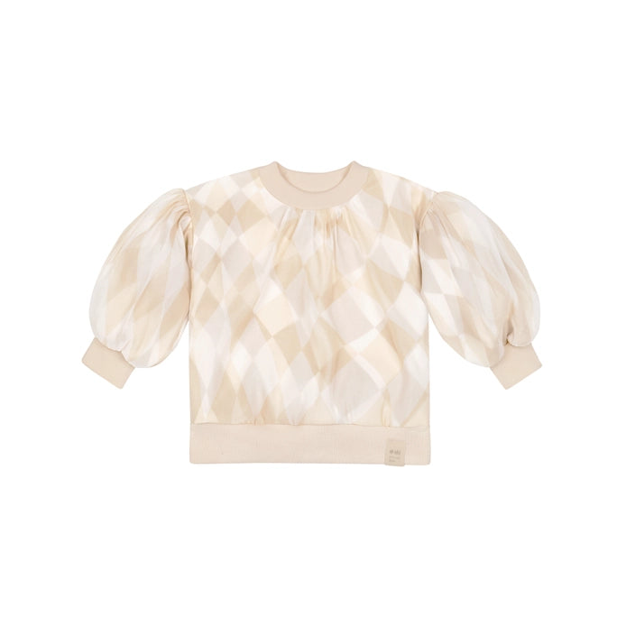 Organza & Terry Sweatshirt