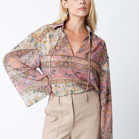The Kirelle V-Neck Blouse