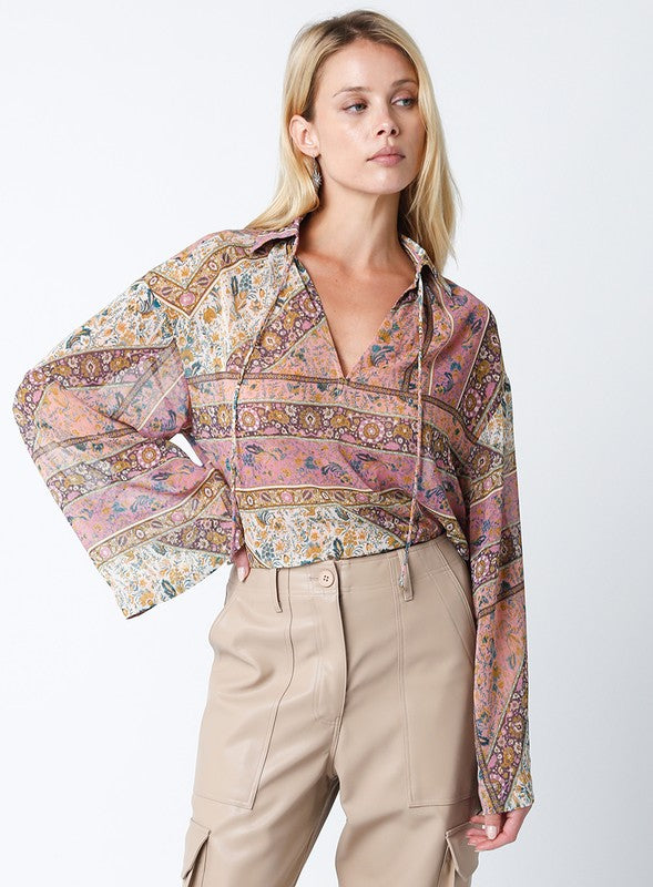 The Kirelle V-Neck Blouse