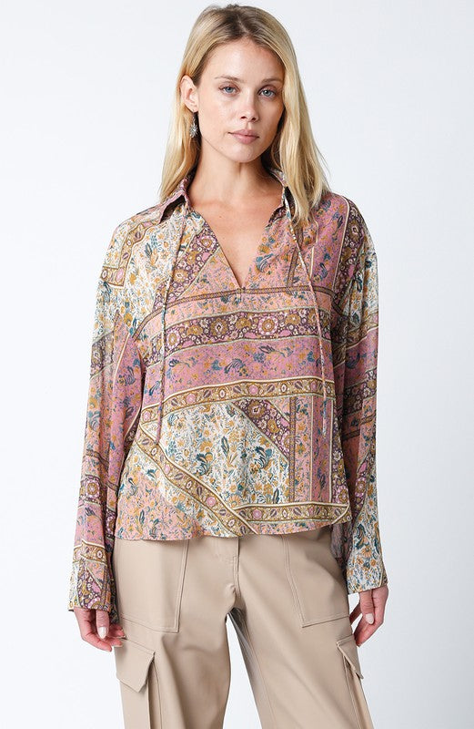 The Kirelle V-Neck Blouse