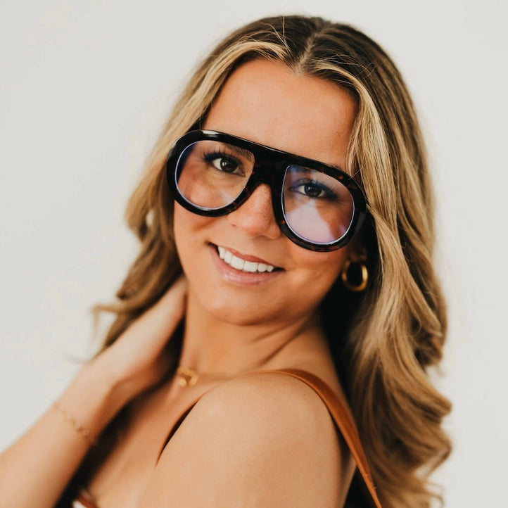 Billie Retro Oversized Pilot Glasses