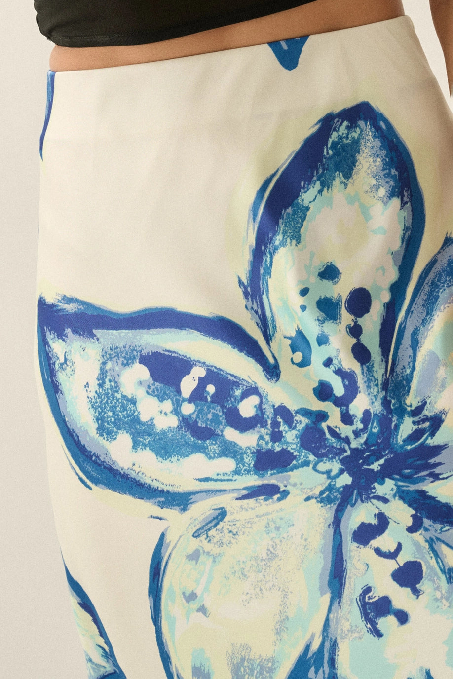 The Solenne Satin Skirt