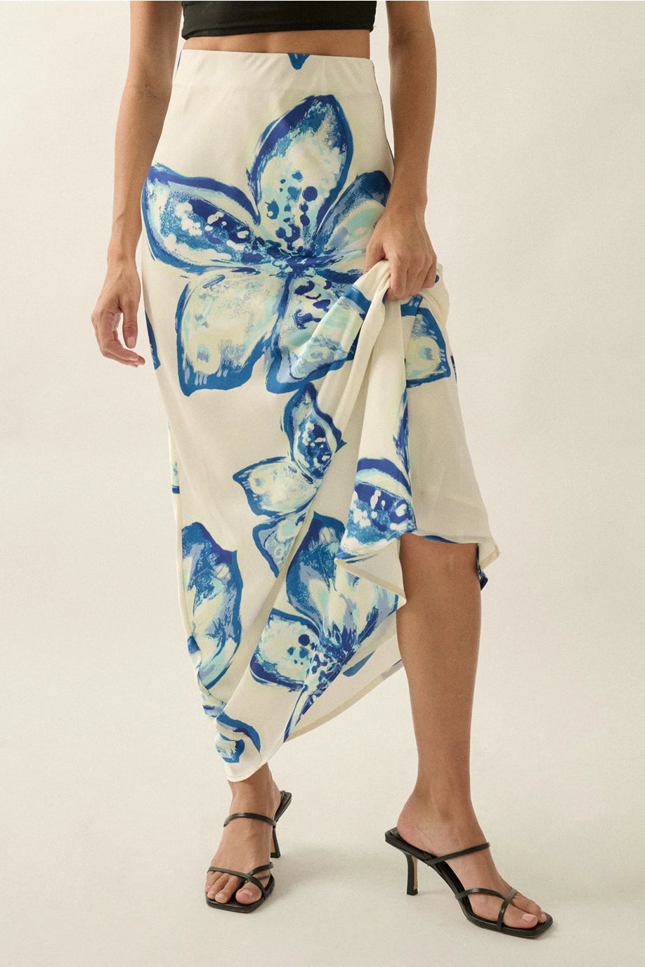 The Solenne Satin Skirt