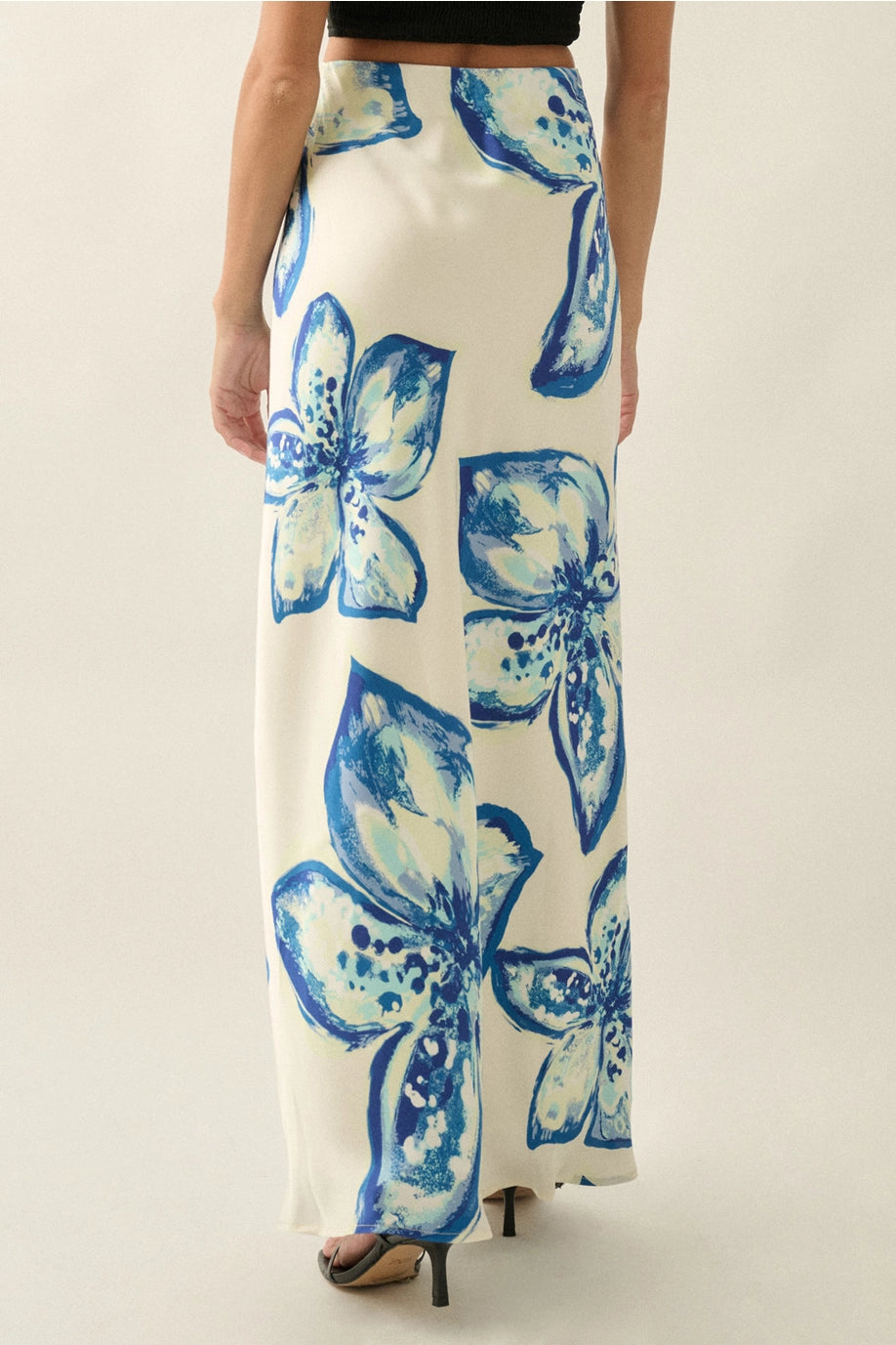 The Solenne Satin Skirt