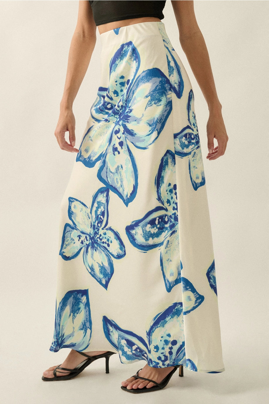 The Solenne Satin Skirt