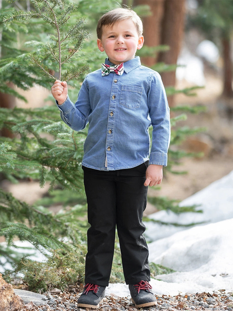 The Beau Light Wash Button Down