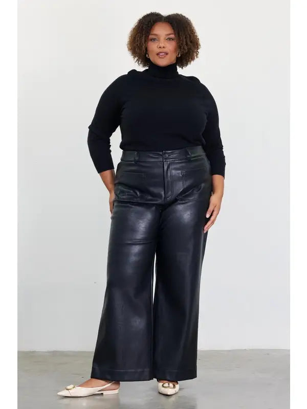 The Daxen Faux Leather Pant
