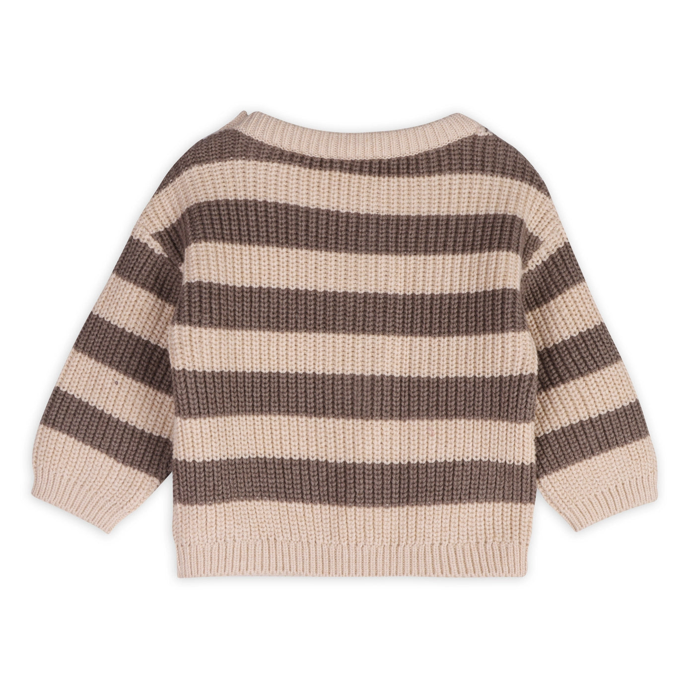 Casey Stripe Chunky Sweater Knit Baby Pullover (Organic)