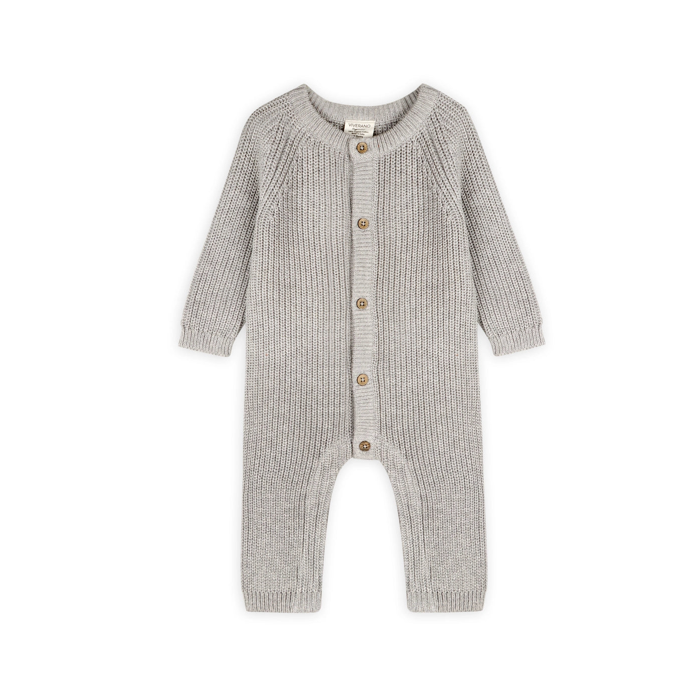 Loved Embroidered Sweater Knit Baby Jumpsuit