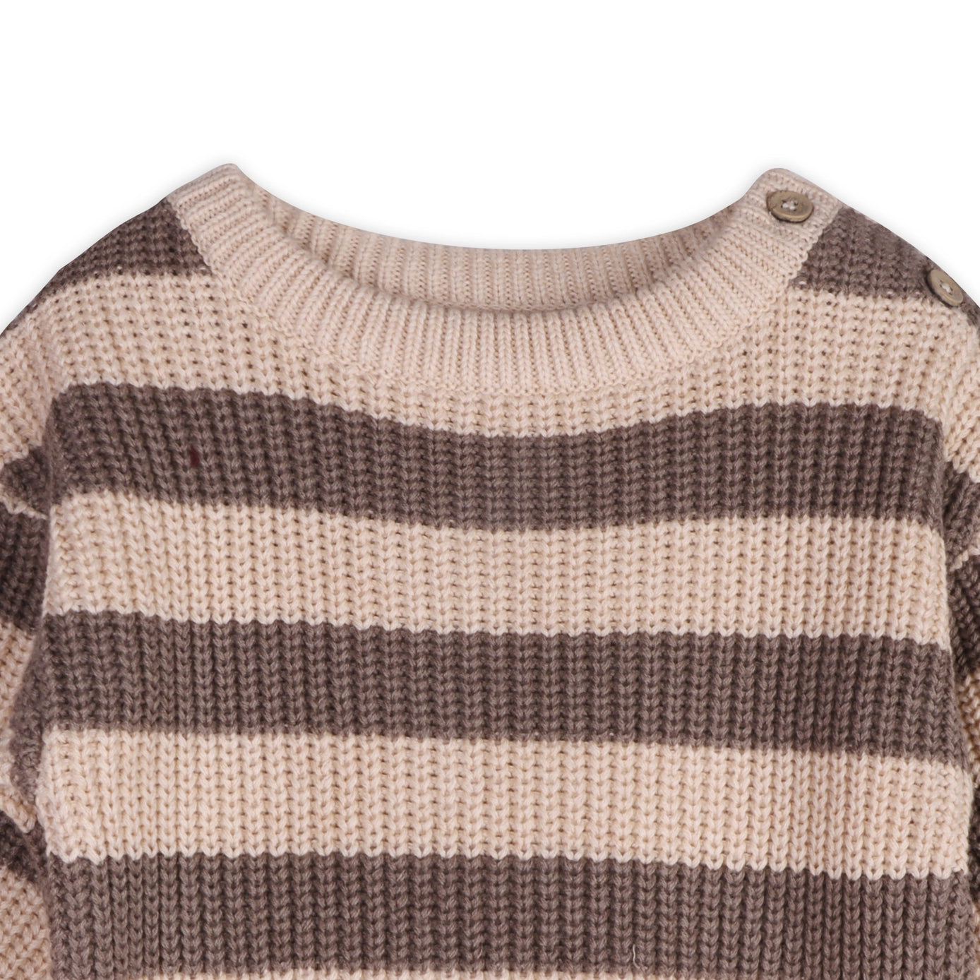 Casey Stripe Chunky Sweater Knit Baby Pullover (Organic)