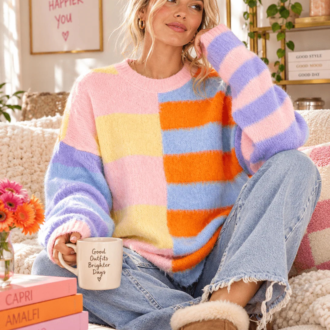 The Bold Lines Oversized Sweater