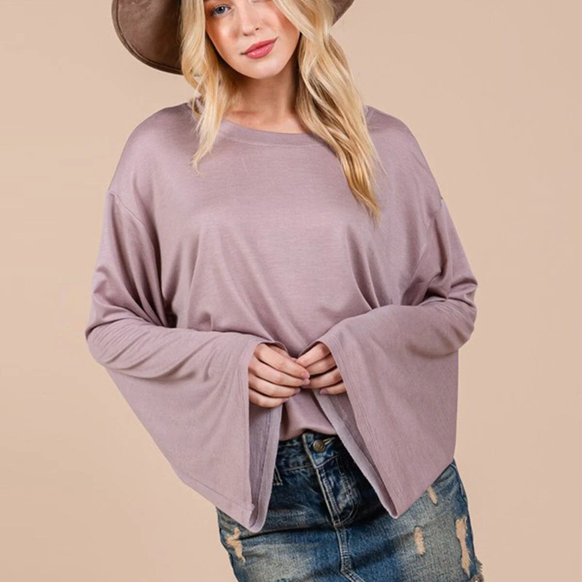 The Solange Bell Sleeve Blouse